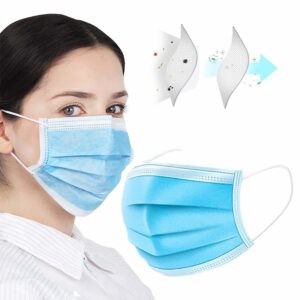 3 Katlı Cerrahi Medikal Maske – Tek Kullanımlık, Lastikli